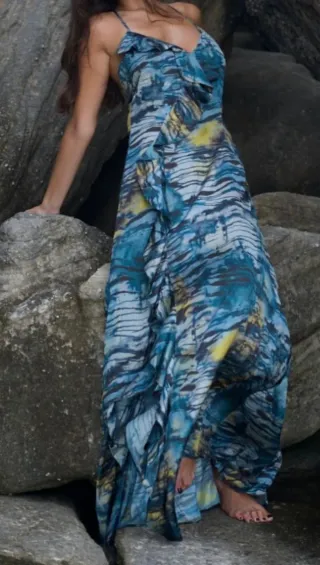 Vestido largo Guess estampado