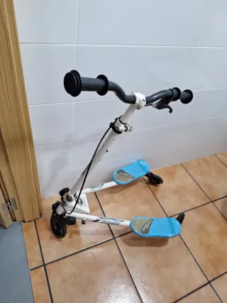 Patinete 3 ruedas azul espeede