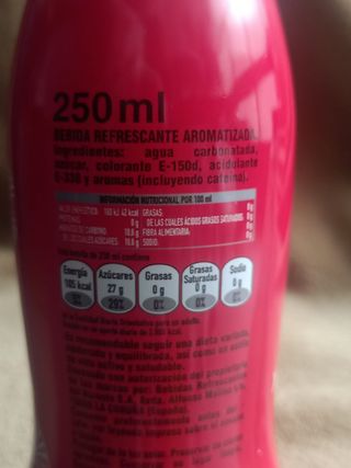 Botella Coca-Cola Aluminio Roja