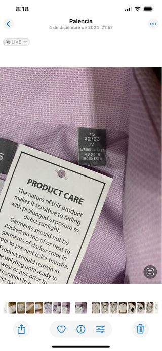 Camisa Michael Kors Rosa Caballero