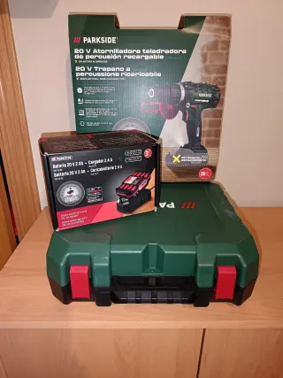 Taladro Percutor 20V Parkside nuevo