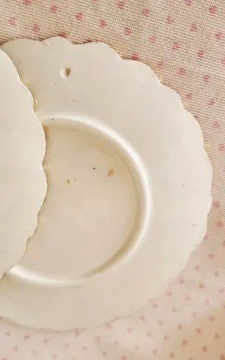 Set 3 Piattini in Porcellana Vittoriani Floreali