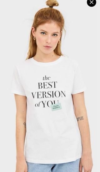 Pack 2 Camisetas Stradivarius Negra y Blanca