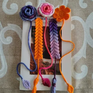 Segnalibro uncinetto fatto a mano