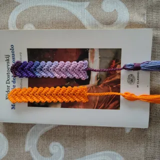 Segnalibro uncinetto fatto a mano