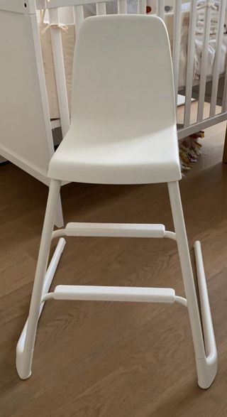 Trona Silla Infantil Blanca funda amarilla