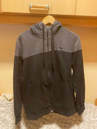 Chaqueta Springfield cremallera gris y negra