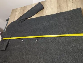 Abrigo paño gris Lana