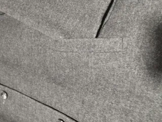 Abrigo paño gris Lana