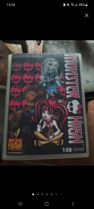 Álbum Monster High Panini Photocards