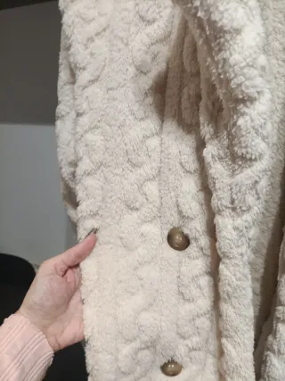 Abrigo pelo suave SHEIN LUNE beige