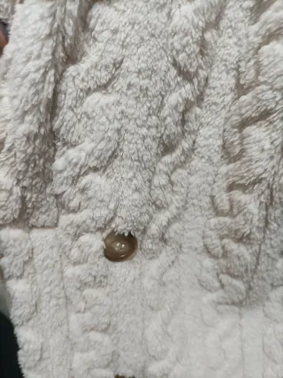 Abrigo pelo suave SHEIN LUNE beige