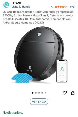 Robot Aspirador Lefant Negro