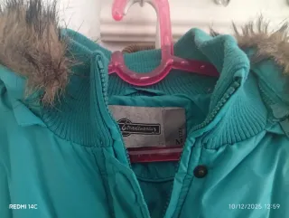 Chaqueta acolchada mujer turquesa