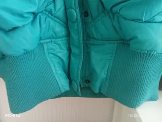 Chaqueta acolchada mujer turquesa