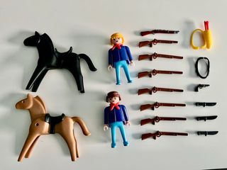Confezione soldati, armi e cavalli del West Playmobil