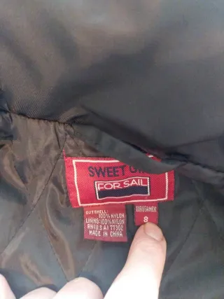 Chaqueta niño/a Sweet girl Negra talla 8