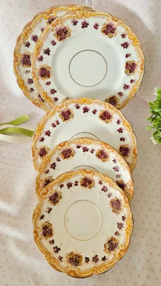 Set 5 Piattini Inglesi Vittoriani