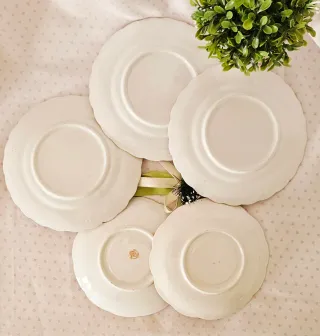 Set 5 Piattini Inglesi Vittoriani