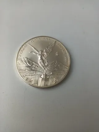 Moneda Libertad 2 Onzas Plata Pura 2009