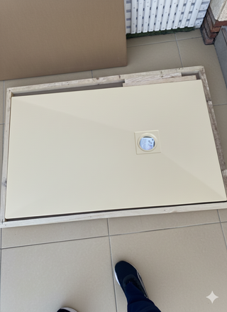 Plato de ducha SoulHome 140x80cm Crema