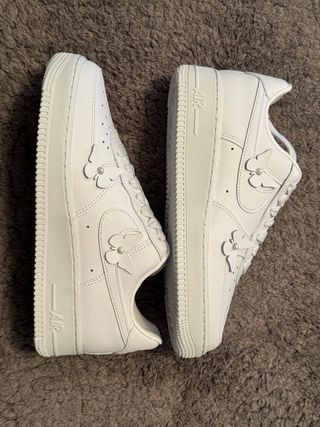 Nike Air Force 1 Bianche Donna 37.5 Farfalle