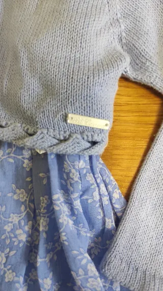 Conjunto Pili Carrera Vestido y Chaqueta 18meses