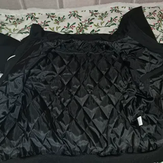 Chaqueta Negra Estilo Racing