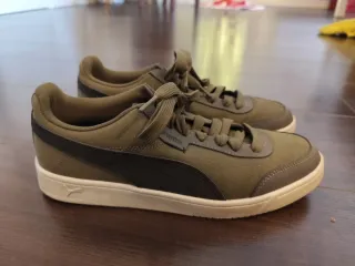 Zapatillas Puma Verde Militar y Negro