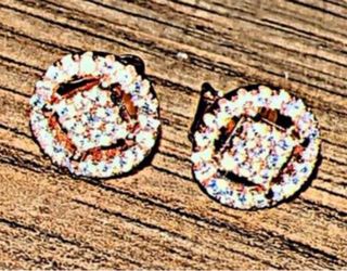 Pendientes Plata 925 Circonitas Modelo Rosa OFERTA