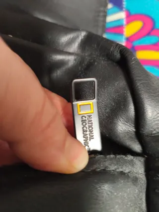 Bolso National Geographic Piel Negro