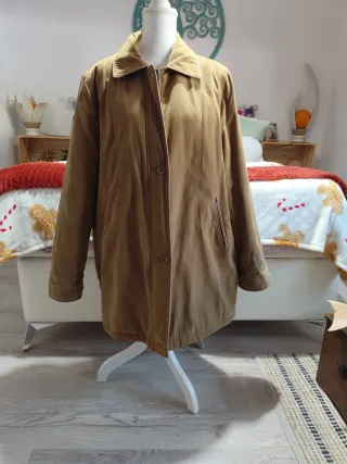Abrigo vintage marrón talla 50