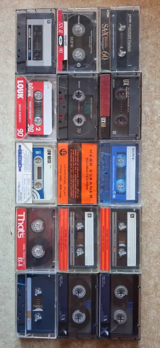 Lotto n.15 audiocassette TDK Maxell Sony