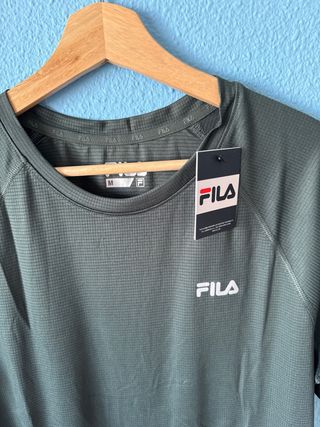 Camiseta deportiva Fila verde militar Talla M