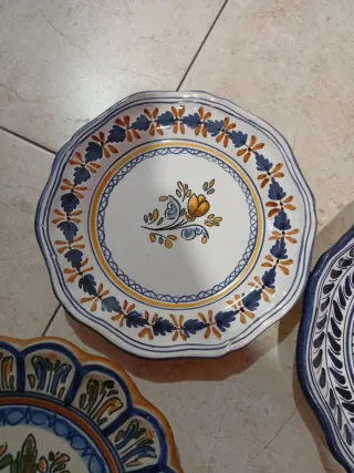Juego de 4 Platos Cerámica Talavera