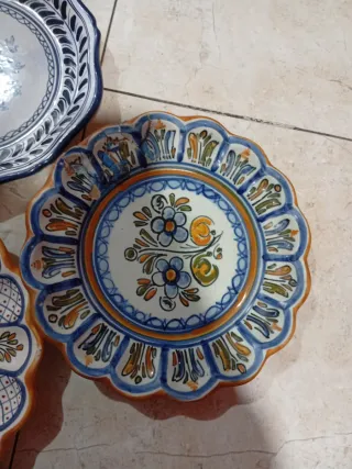 Juego de 4 Platos Cerámica Talavera
