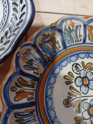 Juego de 4 Platos Cerámica Talavera