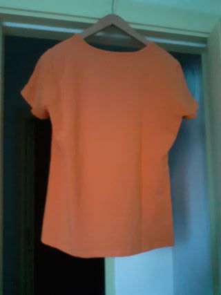 T-shirt donna arancione con stampa – taglia S