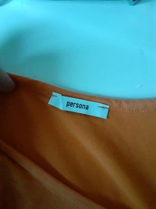 T-shirt donna arancione con stampa – taglia S