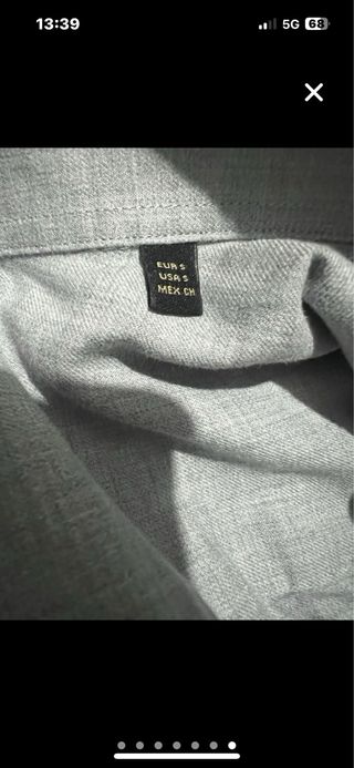 Camicia uomo Massimo Dutti grigia