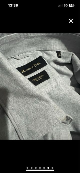 Camicia uomo Massimo Dutti grigia