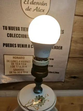 ANTIGUA LAMPARA DE CERAMICA