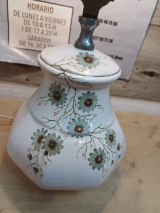 ANTIGUA LAMPARA DE CERAMICA