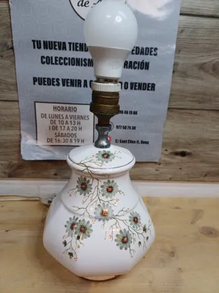 ANTIGUA LAMPARA DE CERAMICA