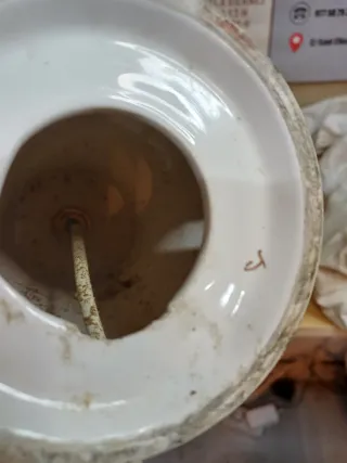 ANTIGUA LAMPARA DE CERAMICA