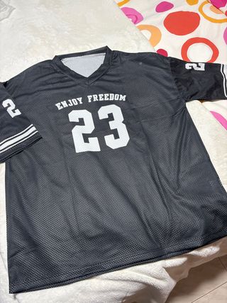 Camiseta deportiva malla rejilla Enjoy Freedom