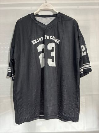 Camiseta deportiva malla rejilla Enjoy Freedom