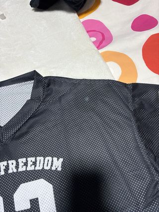Camiseta deportiva malla rejilla Enjoy Freedom