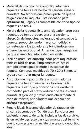 Antivibrador raqueta tenis Powerti