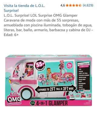 Caravana LOL azul y rosa, muñecas a parte.Pregunta